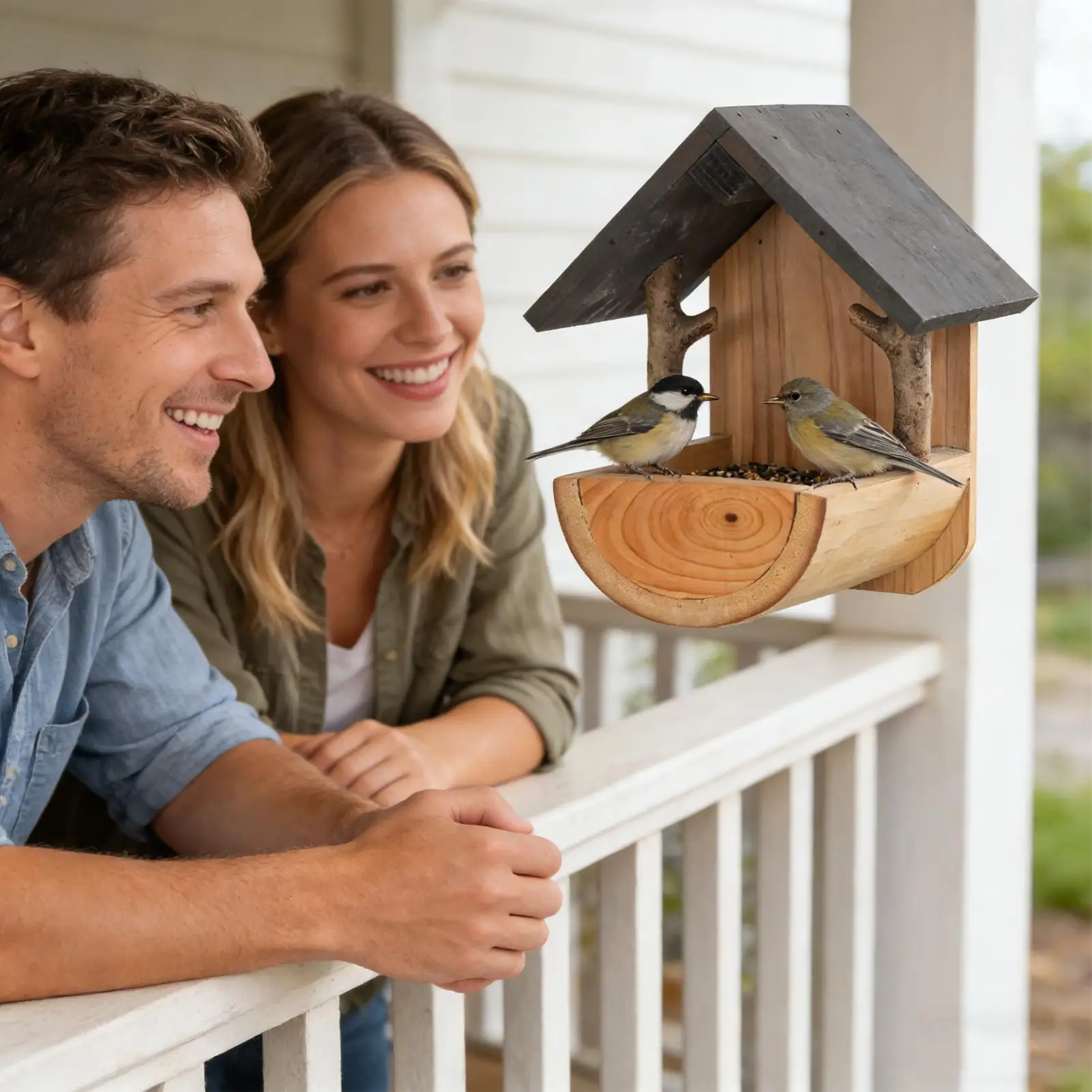 Wall Mount Wooden bird feeder  - Watches & Jewelry Tsukiu review and price
