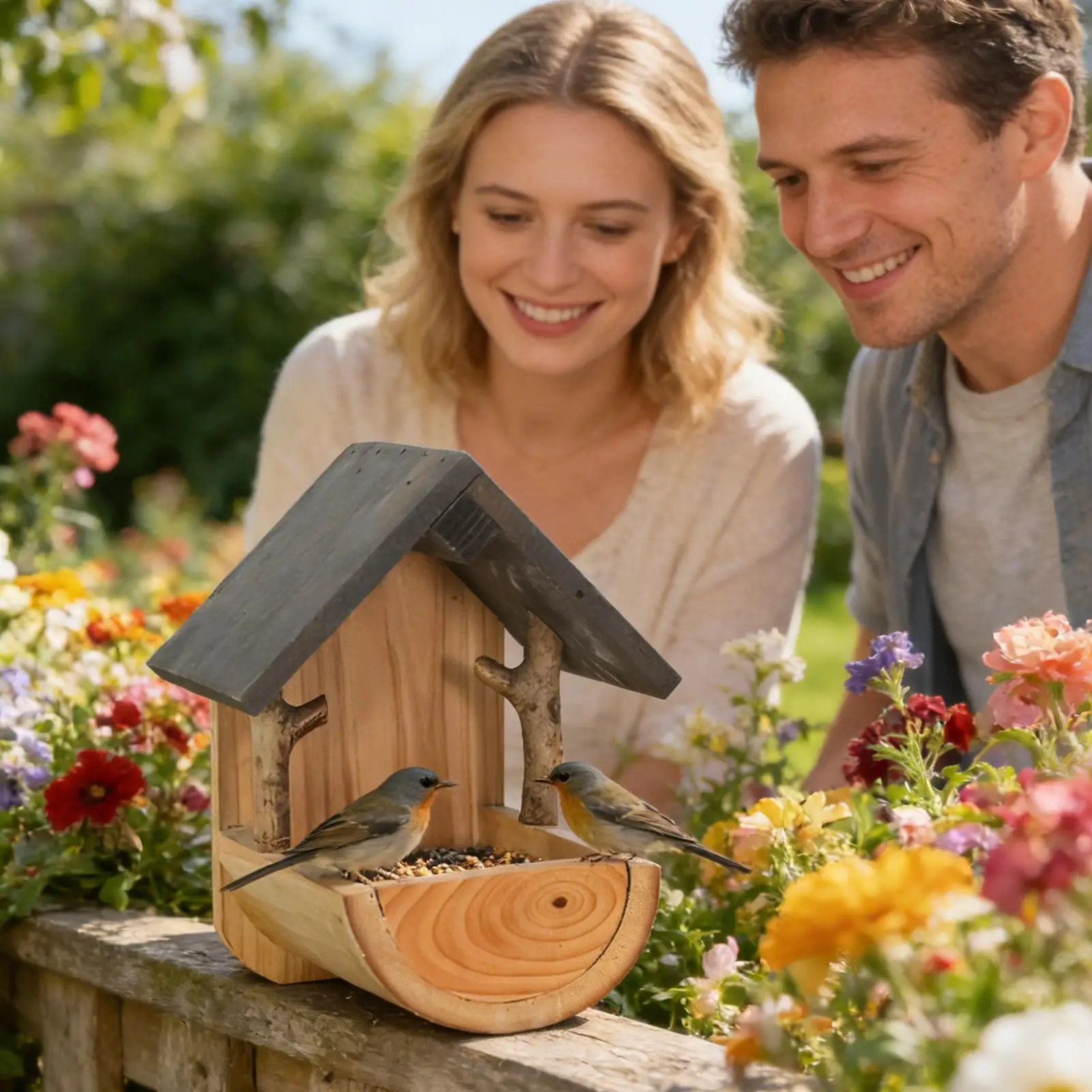 Wall Mount Wooden bird feeder  - Watches & Jewelry Tsukiu review and price