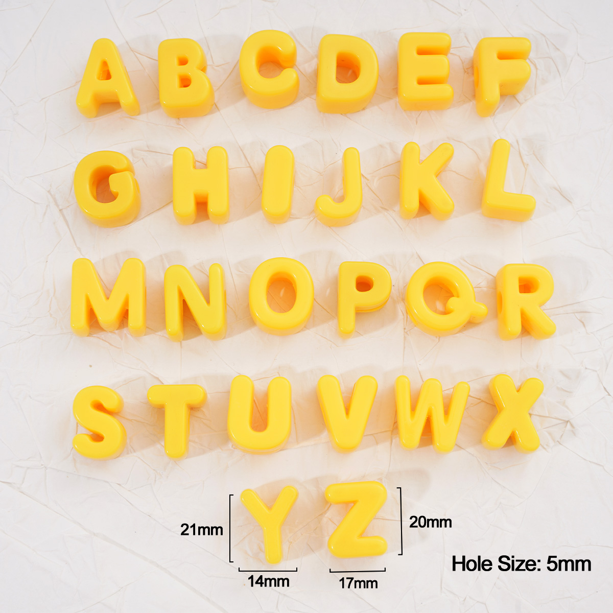 2/20pcs Yellow Acrylic Large H - Jewelry Quotes review and price