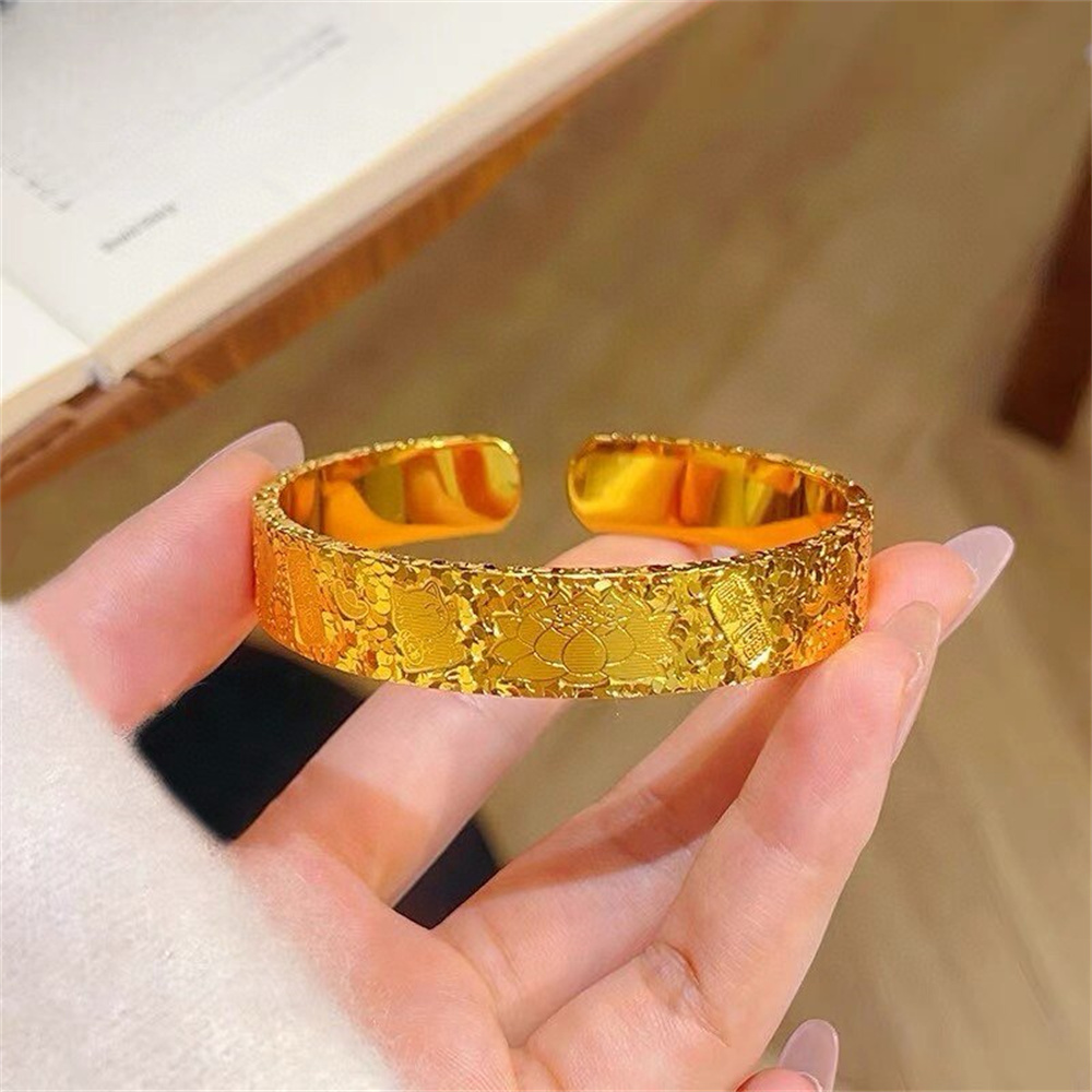 Unisex 14K Gold Plated Stainle - Cuff Bangle Bracelet review and price