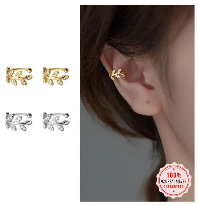 925 Sterling Silver Ear Cuff F - Ear Cuff No Piercing review and price