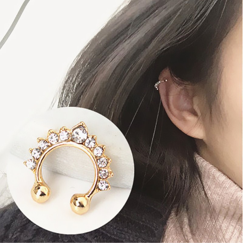 1PC U-Shape Nose Clip Fake Nos - Ear Cuff No Piercing review and price