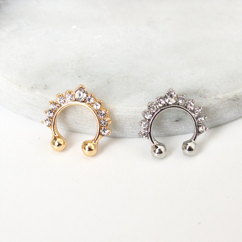 1PC U-Shape Nose Clip Fake Nos - Ear Cuff No Piercing review and price