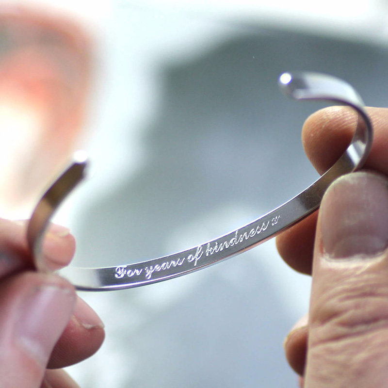 Vnox Dropshipping Customized B - Cuff Bangle Bracelet review and price