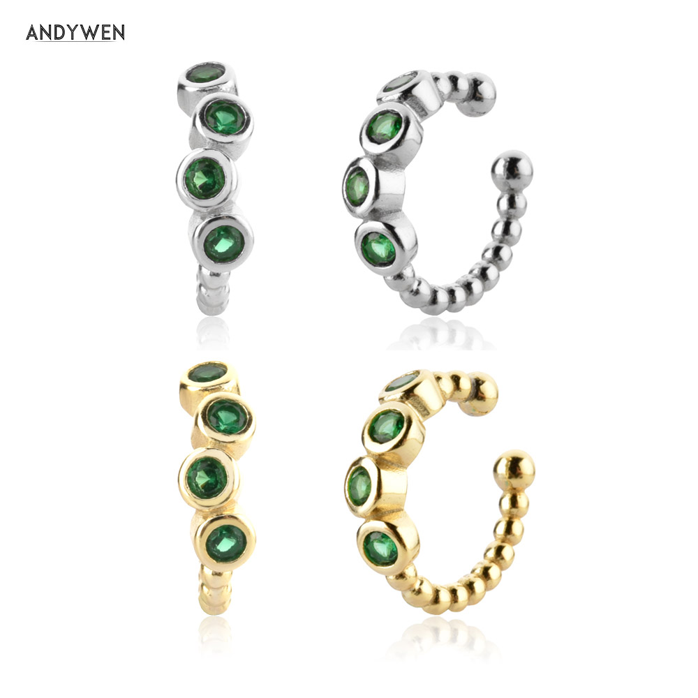 ANDYWEN 925 Sterling Silver Gr - Ear Cuff No Piercing review and price