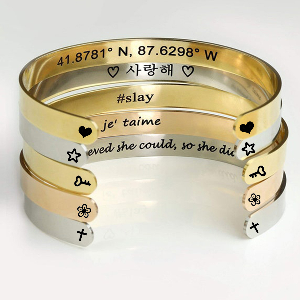 Custom Engrave Name Wrist Brac - Cuff Bangle Bracelet review and price