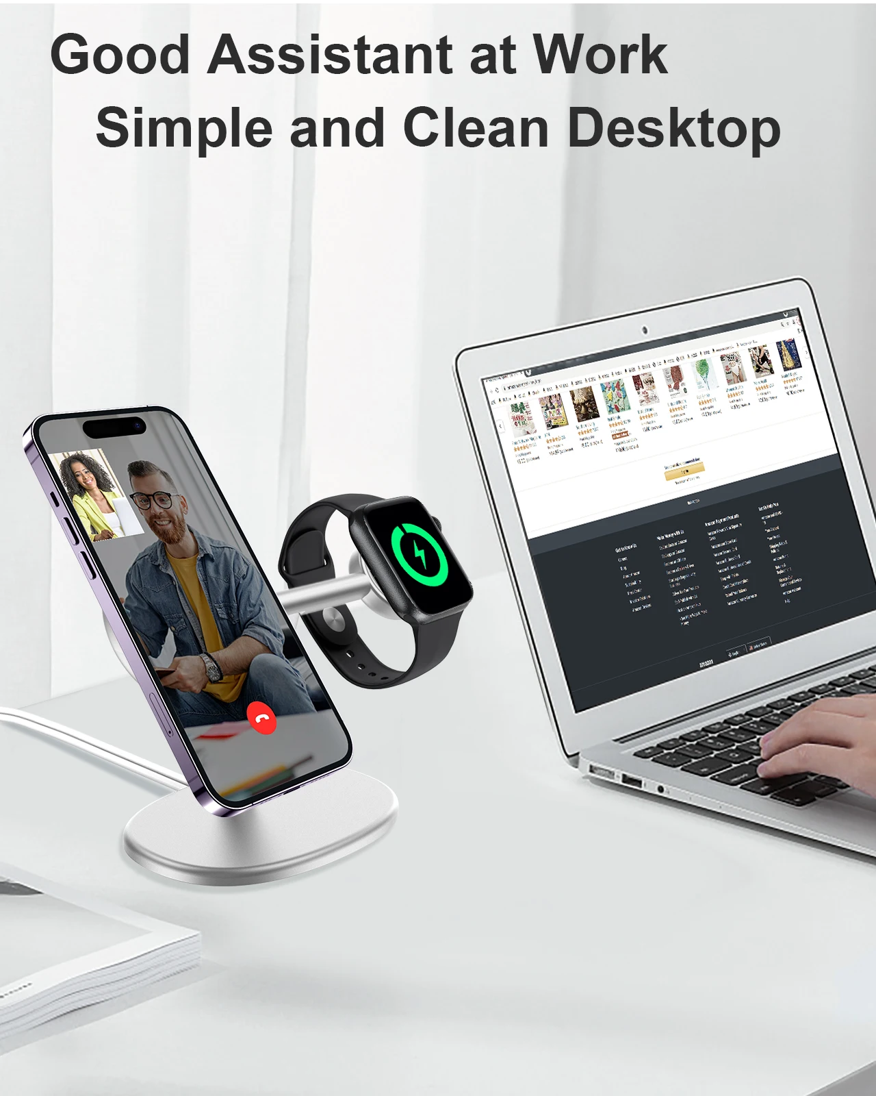 EWA 2-in-1 Desktop Phone Stand - Watches & Jewelry Repair Center Photos review and price