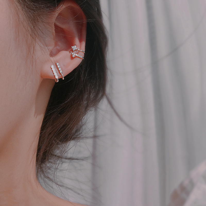 925 Sterling Silver Asymmetric - Ear Cuff No Piercing review and price