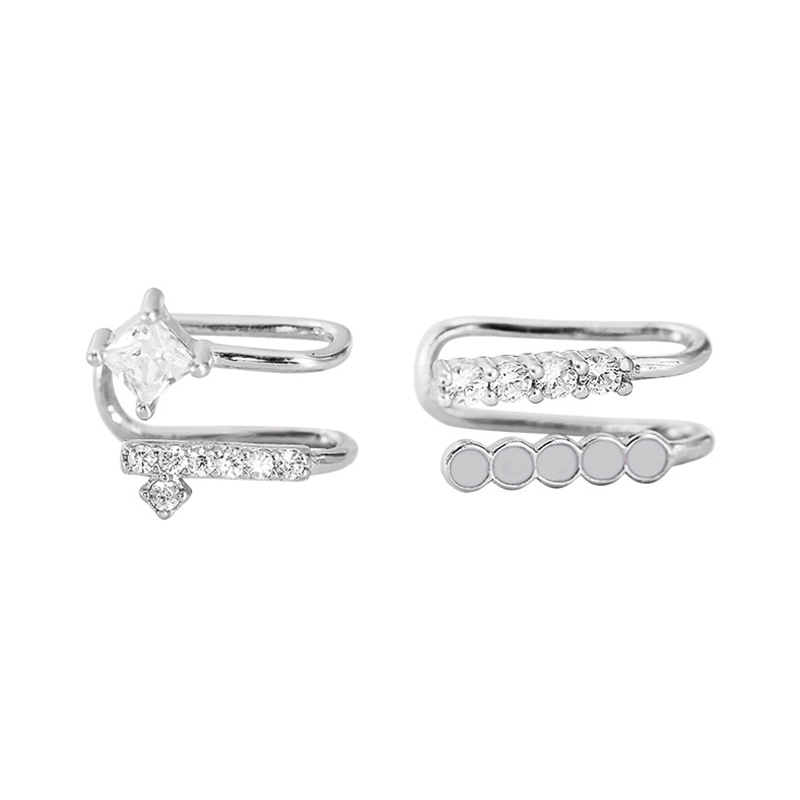 925 Sterling Silver Asymmetric - Ear Cuff No Piercing review and price