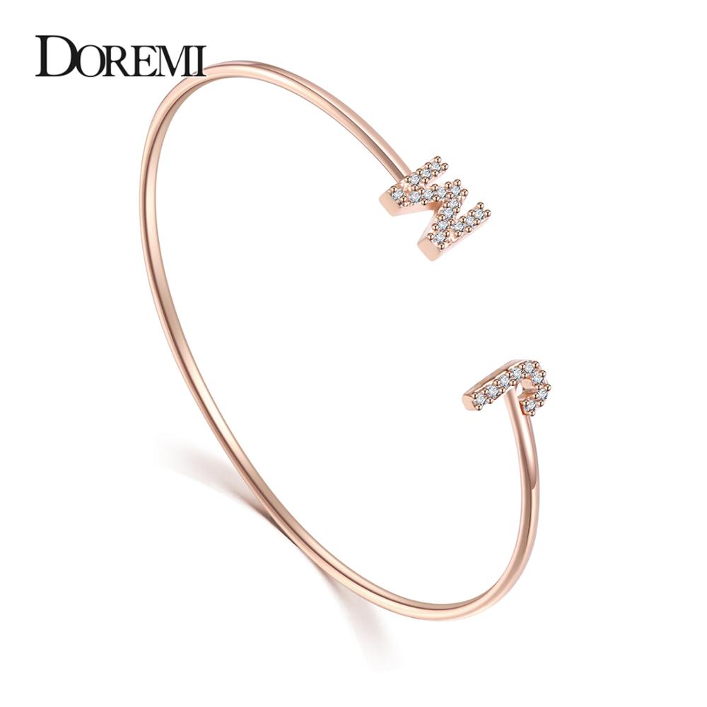 DOREMI Custom Letter Bracelet  - Cuff Bangle Bracelet review and price